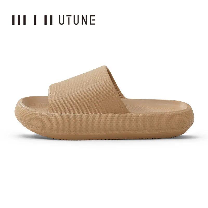 UTUNE Men's 51cm Platform Slippers, EVA Soft Fashion Non-Slip Summer Sandals, Bathroom Shoes, Shower Shoes; Ships from: Parallel Import