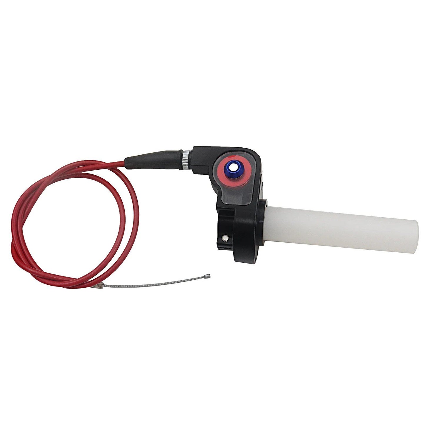 1/4" Quick-Turn Throttle Grip Set - Smooth Operation and Secure Grip, Includes 980mm Throttle Cable, for Dirt Bikes and Motocross, Parallel Import