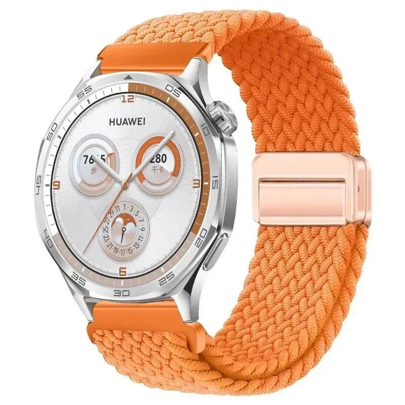 22mm Nylon Loop Strap for Huawei Watch GT5 Pro / GT4 / GT3 / GT2e (46mm) - Compatible with Huawei Watch 4 / 3 Pro Wristband Accessory, Band Color: ; Band Width: 22mm, Parallel Import