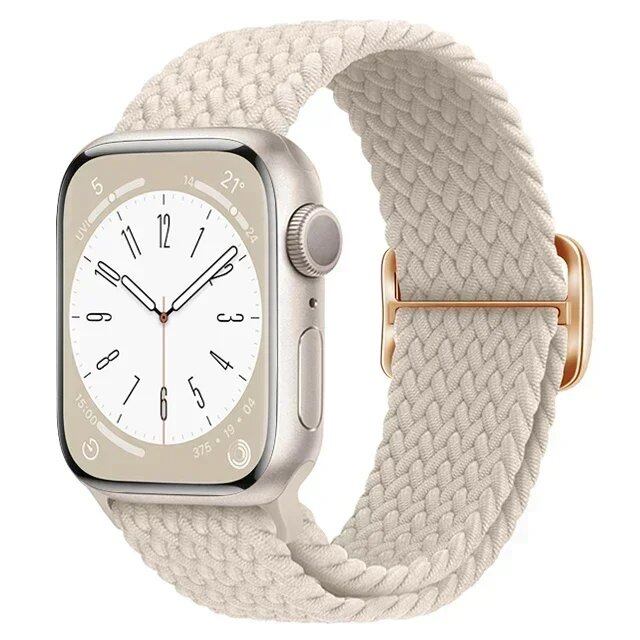 Apple Watch Ultra 2用ナイロンストラップ バンド 49mm 40mm 44mm 41mm 38mm 45mm 伸縮ブレイデッドループ リストバンド iWatch Series 9/8/7/6/SE/5/4対応 バンドカラー:mm 並行輸入品
