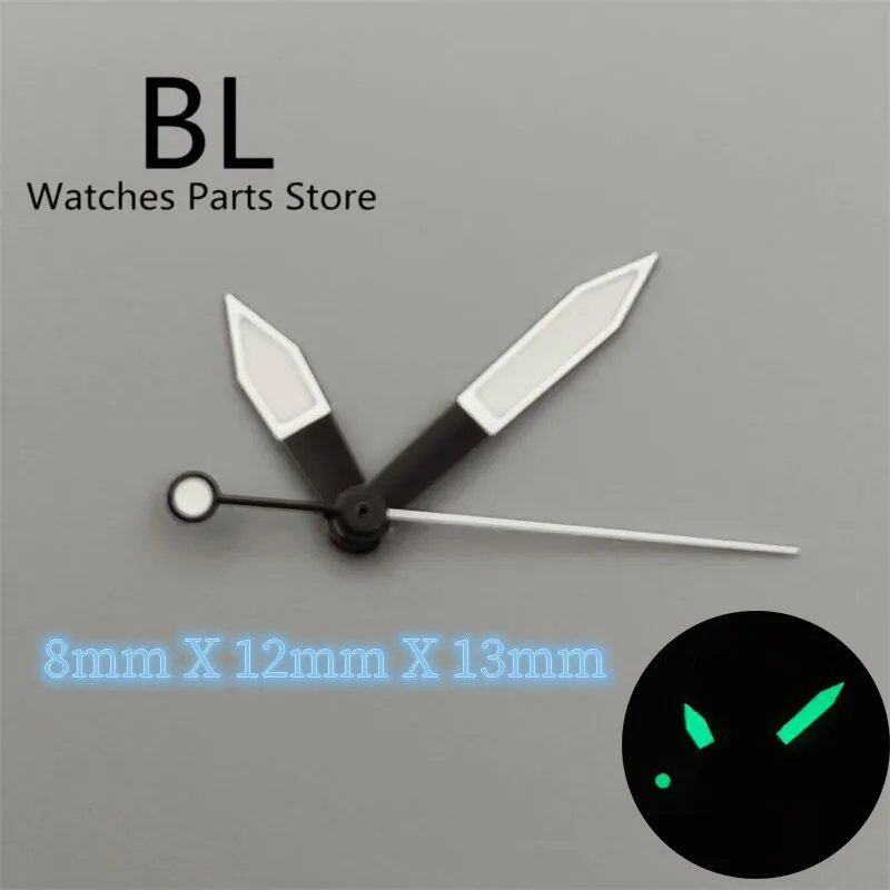 BLIGER Watch Hands, Black, White, Orange, Second Hand, Compatible with NH35A, NH36, and NH38 Movements, Automatic Watch Replacement Parts, Imported