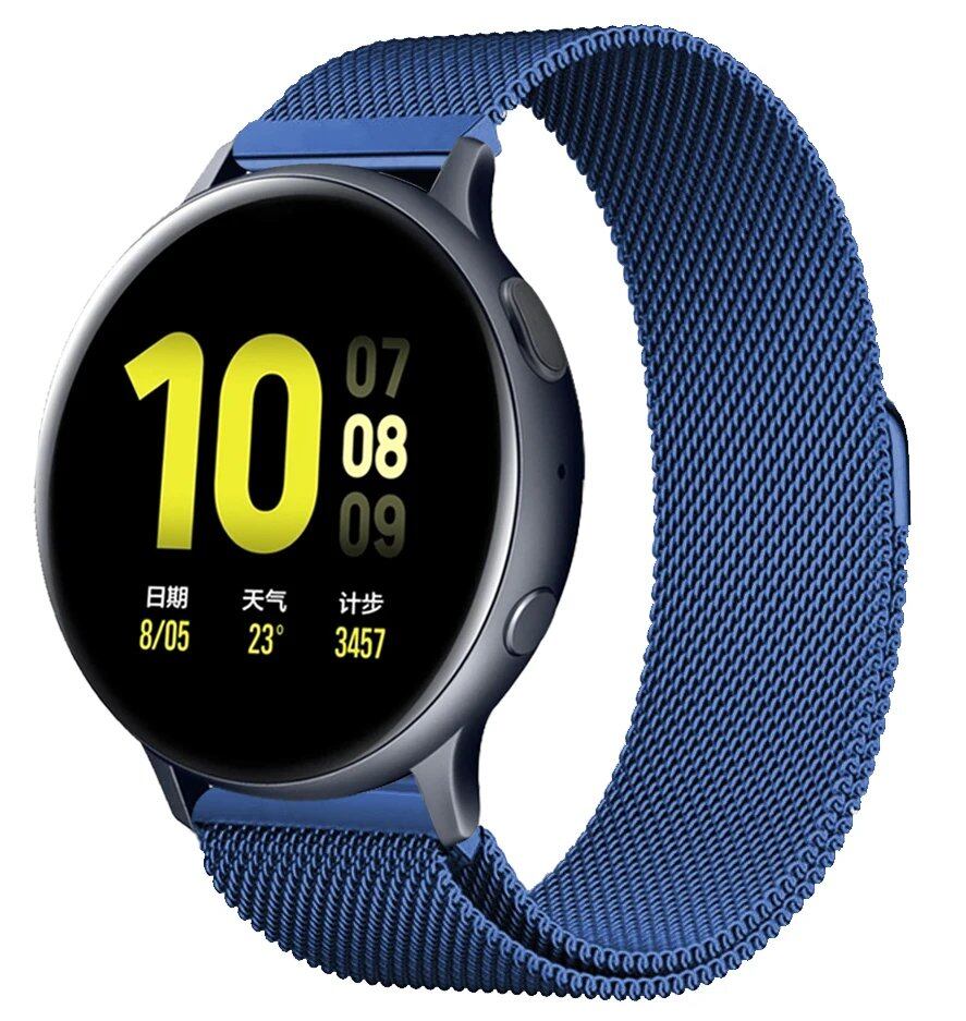 ガーミンvivoactive 5/デンバーSW360 DW互換 ミラネーゼループストラップ 20mm 22mm 交換用ブレスレット アマズフィット・モト360対応 ユニバーサルウォッチバンド バンドカラー:mm 並行輸入品