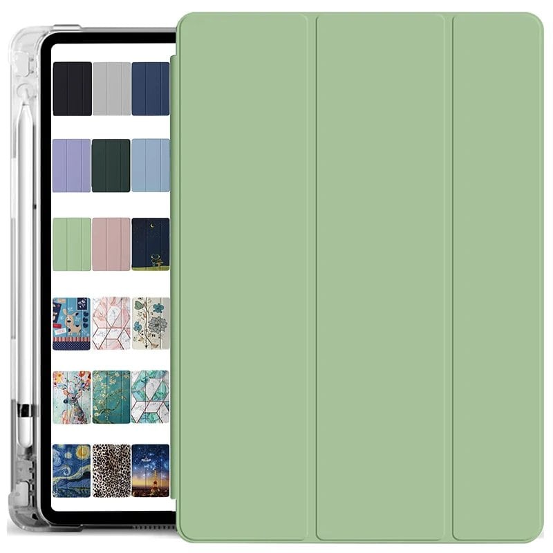 iPad Air 2 / Air 4 / Air 5 (10.9インチ) / iPad Pro 11インチ (M2 / M3 / M4 モデル) / iPad 10.2インチ (第9世代・第10世代) / iPad 9.7インチ (第5世代・第6世代) / iPad (第11世代) 対応 ケース A16チップ搭載モデル用 ペンシルホルダー付き 並行輸入品