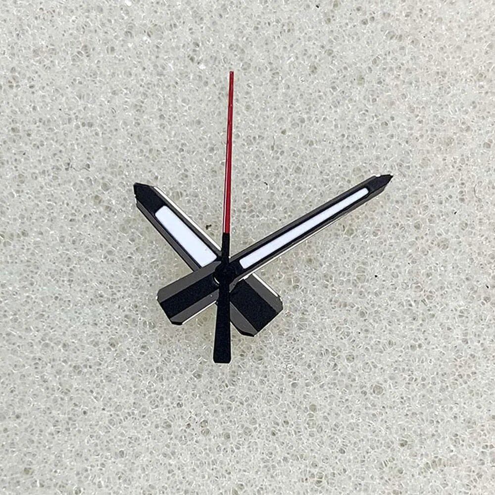 Green Luminous Hands, Matte Black & Red Dial Hands, Compatible with NH35, NH34, NH36, and NH70, Customizable, Parallel Import