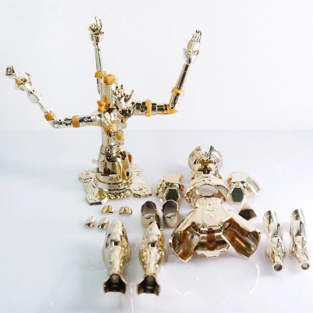 CS Model Saint Seiya Cloth Myth EX Gemini Saga & Kanon Metal Armor Action Figure with Totem/Object; Size: CS Model Parallel Import