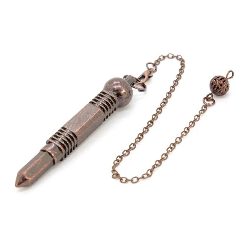 Copper Spiral Open Pendulum - Spiritual Tool for Dowsing, Divination, Energy Meditation, Scrying, and Witchcraft (Imported)