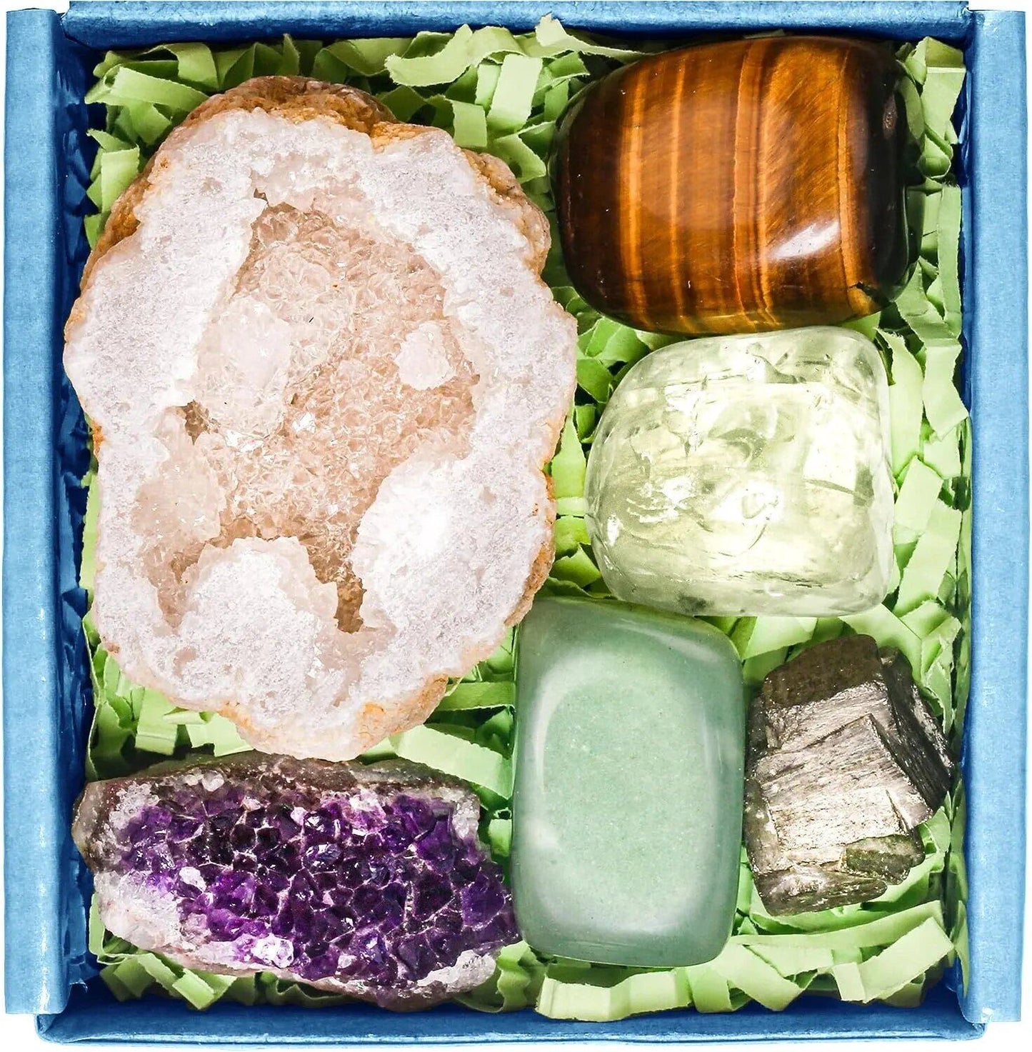 Prosperity and Wealth Crystal & Healing Stone Set, Spiritual Crystals, Metaphysical, Witchcraft, and Meditation Gift Set, Color Set, Parallel Import