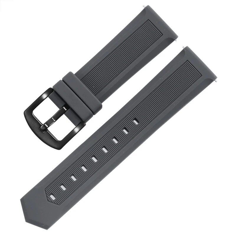 Rubber strap for Tag Heuer and Seiko watches, 18mm, 20mm, 22mm, 24mm, black, blue, orange, compatible with all brands. Watch band accessories. Band color: mm. Parallel import.