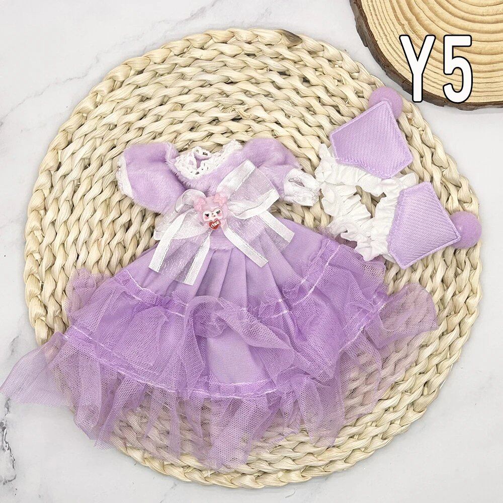 1/6 Scale BJD Doll Clothes Full Set (30cm) Anime Cute Reborn Doll Skirt, Hat, and Head Dress for Girls, Gift, Dress-Up DIY Dollhouse Toy, Parallel Import