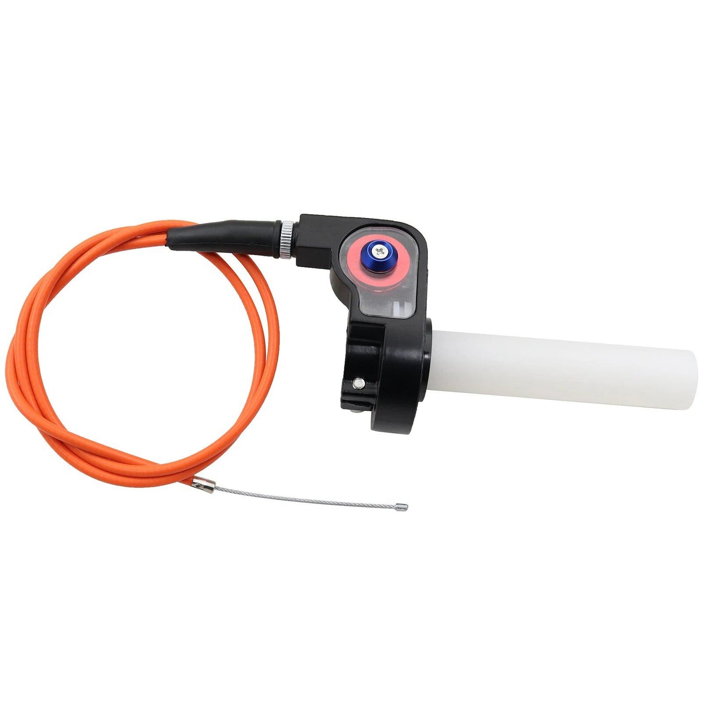 1/4" Quick-Turn Throttle Grip Set - Smooth Operation and Secure Grip, Includes 980mm Throttle Cable, for Dirt Bikes and Motocross, Parallel Import