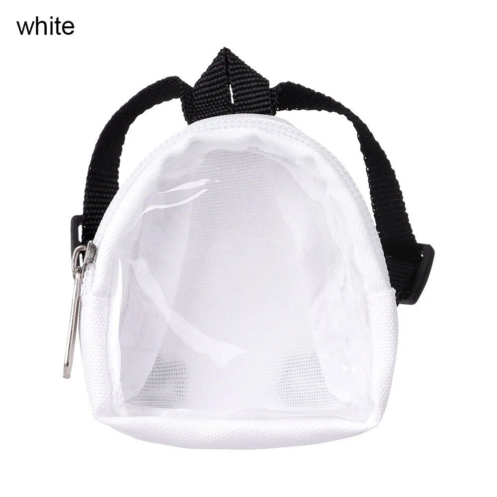 1/6 Scale Miniature Bag Toy for BJD Dolls, Cute Floral School Bag, Dollhouse Decor, Backpack, Doll Clothes Accessory, Parallel Import