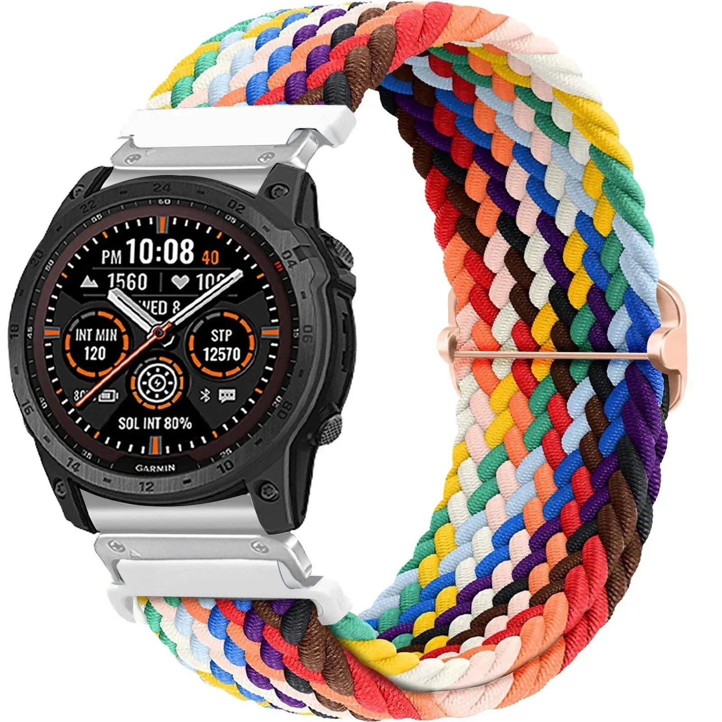 Nylon Loop Strap for Garmin Fenix 8/7/6 Pro/5 Plus, QuickFit Band, 22mm/26mm, Compatible with Garmin Smartwatches 3HR 945, Epix Gen 2, Band Color: mm, Parallel Import