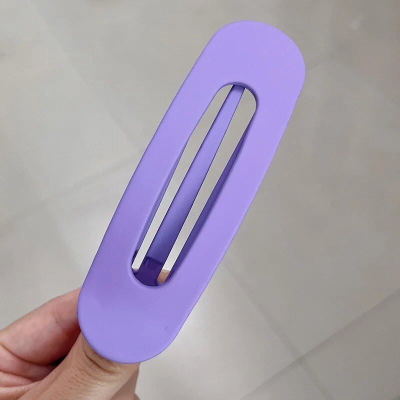 Set of 1, 2, or 3 Korean-Style Frosted Glass Hair Clips for Women, Large Matte Hairpins, Hair Grips, Bang Barrettes, Hair Accessories for Girls, Parallel Import