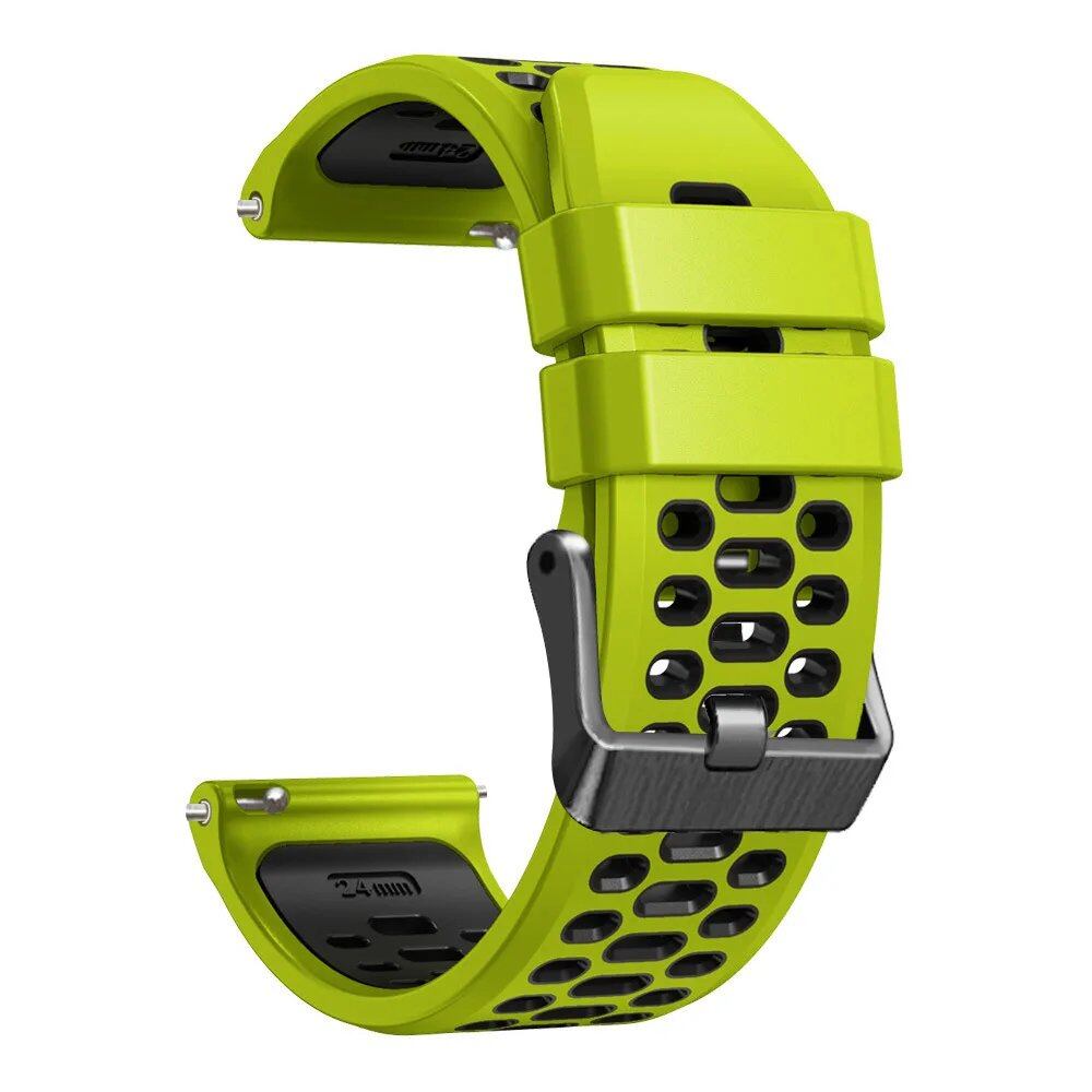 24mm Breathable Silicone Strap Replacement for Suunto 9 Baro / 7 / D5 / Spartan Sport Wrist HR Smartwatches, Size: Parallel Import