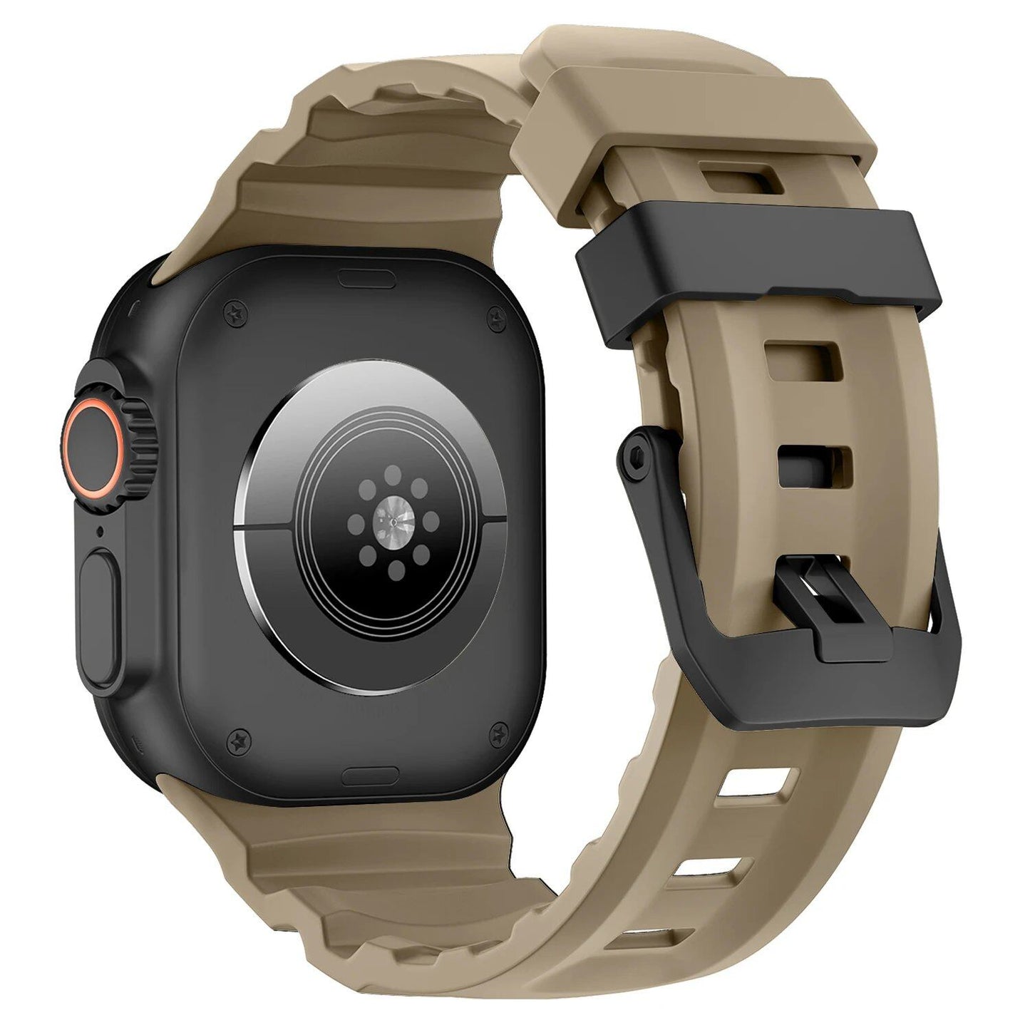 Trail Silicone Band Bracelet Strap for Apple Watch Ultra 2 49mm / Series 10/9/8/7 45mm / iWatch 6/5/SE 44mm, Band Color: mm, Parallel Import