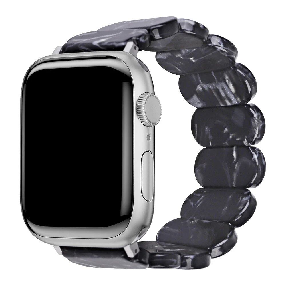 Resin strap for Apple Watch, compatible with 38mm, 40mm, 41mm, 42mm, 44mm, 45mm, and 49mm iWatch series (9/8/7/SE/6/5), band color: mm, parallel import