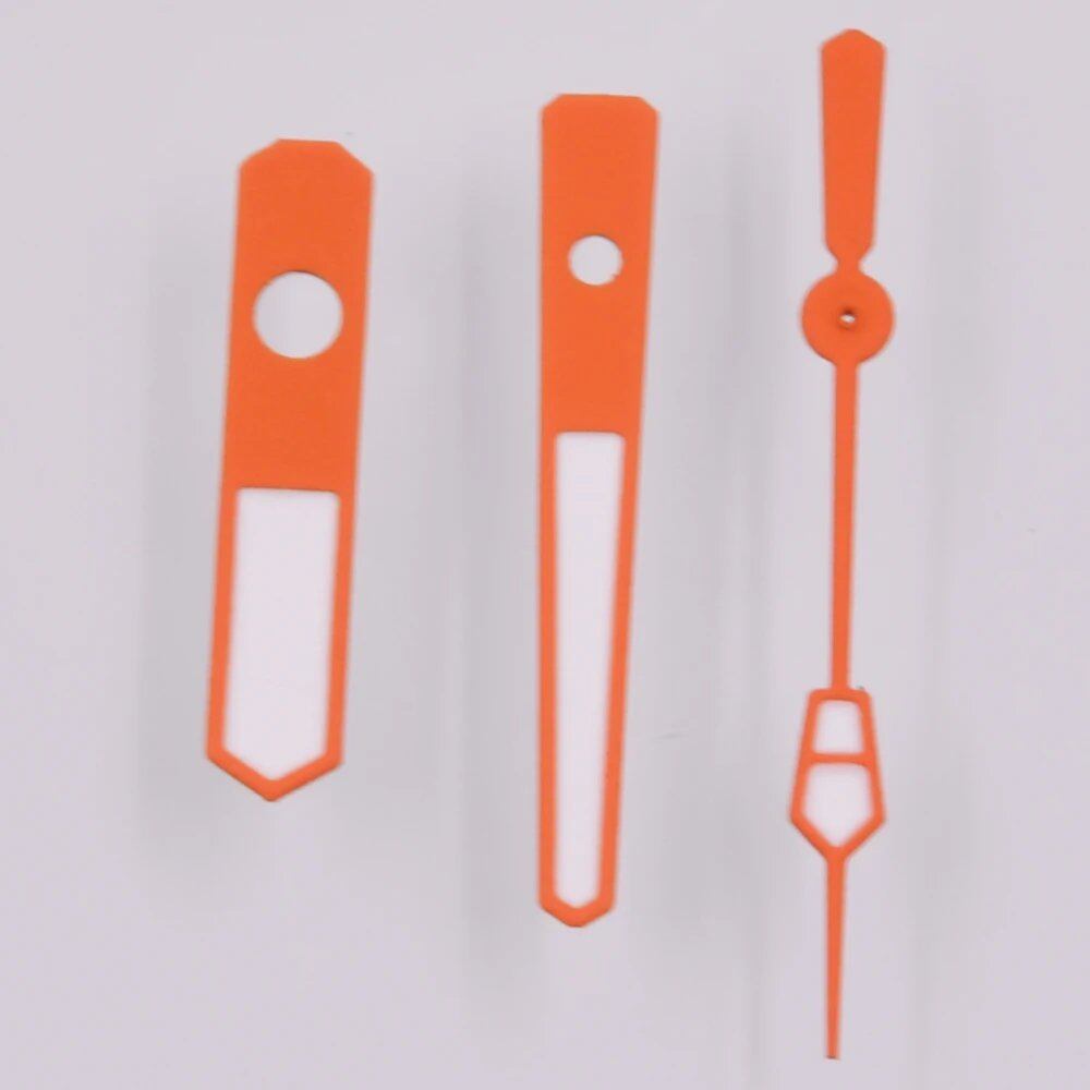 Green Luminous Hands for NH35, NH35A, NH36, 7S36, 7S25, 7S35, 6R15, 4R35, and 4R36 Automatic Movements (SKX/SBBN) - Parallel Import