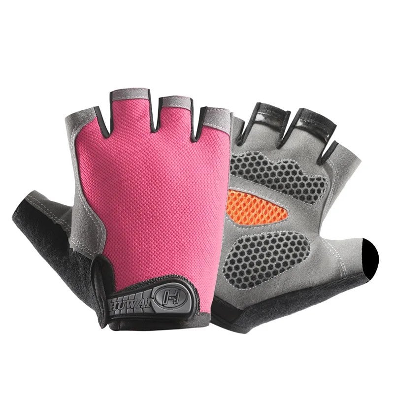 Fingerless Gym Gloves for Fitness Training, Unisex, Bodybuilding, Exercise, Sports, Cycling, and More, Non-Slip, Breathable, Parallel Import