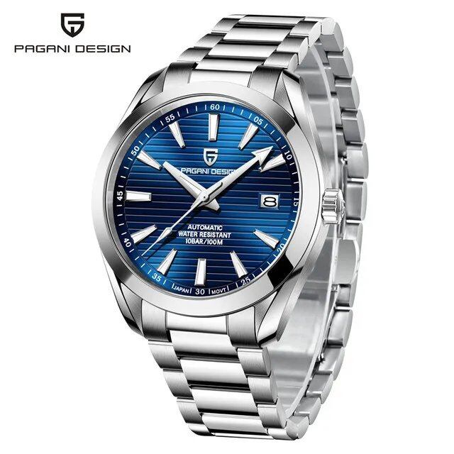 Pagani Design 40mm A150 Men's Automatic Watch, Luxury Mechanical Watch, Stainless Steel with Sapphire Crystal, NH35 Color: Parallel Import