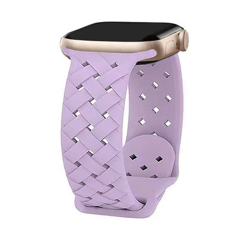 Braided Apple Watch Strap, Breathable, 44mm, 40mm, 45mm, 49mm, 41mm, 42mm, Compatible with iWatch Series 8, 7, SE, 3, 4, 5, 6, Ultra, Band Color: mm, Parallel Import