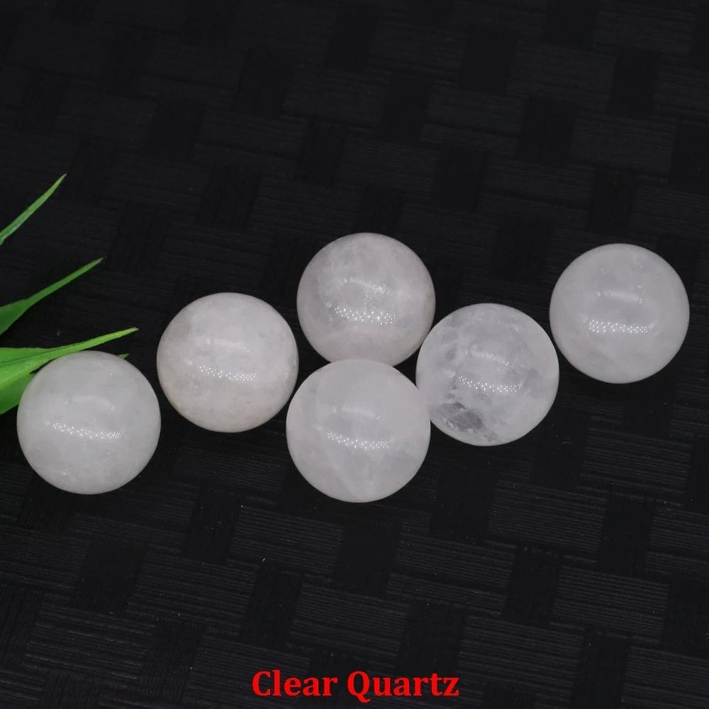 18mm ミニクリスタルボールセット 天然アメジストジェム ポケットストーン レイキヒーリング クォーツ ビーズ ミネラル標本 インテリア サイズ: 並行輸入品