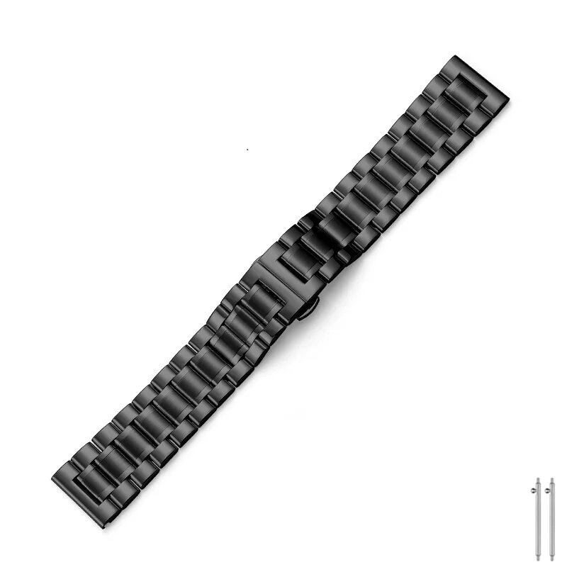 Quick Release Metal Watch Band, Stainless Steel Watch Strap, 20mm, 22mm, Compatible with Samsung Galaxy, Garmin, and Huawei Watches, Men's and Women's, Band Color: mm, Parallel Import