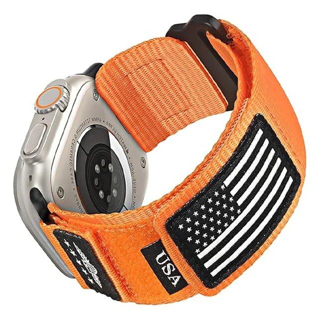 Apple Watch Ultra 2用ストラップ バンド 49mm 45mm 44mm 42mm 46mm対応 ナイロン アルパイン スポーツ ブレスレット iWatch シリーズ 10/9/8/7/6/5/4/SE対応 サイズ:42mm 44mm 45mm 46mm 49mm ;発送元: 並行輸入品