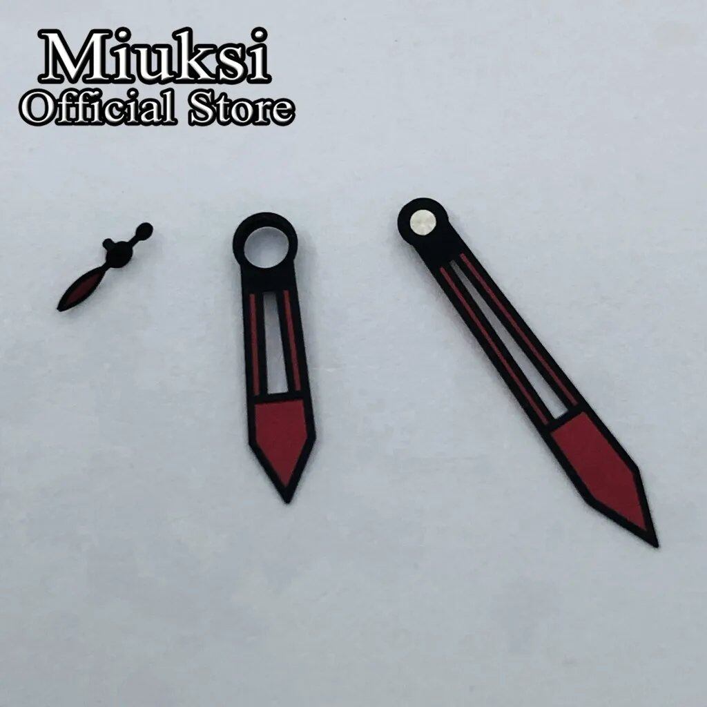 Miukushi Blue, Red, Yellow, and Green Hand Set for ETA 6497, 6498, or ST3600, ST3620 Series Watches (Imported)