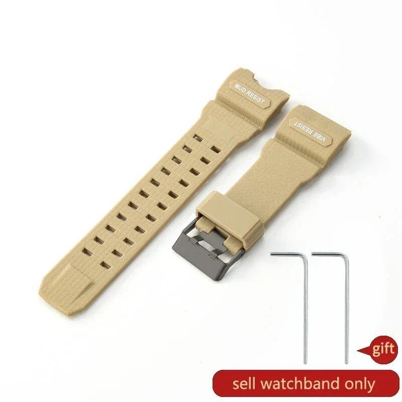 Premium, lightweight, breathable, skin-friendly silicone watch band for Casio G-SHOCK Mudmaster GWG-1000-1A/A3/1A1 GB/GG. Band Color: Parallel Import.