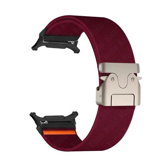 Braided Elastic Bracelet Loop Nylon Strap for Samsung Galaxy Watch 7 Ultra 47mm. Size: Galaxy Ultra 47mm; Band Color: Parallel Import.
