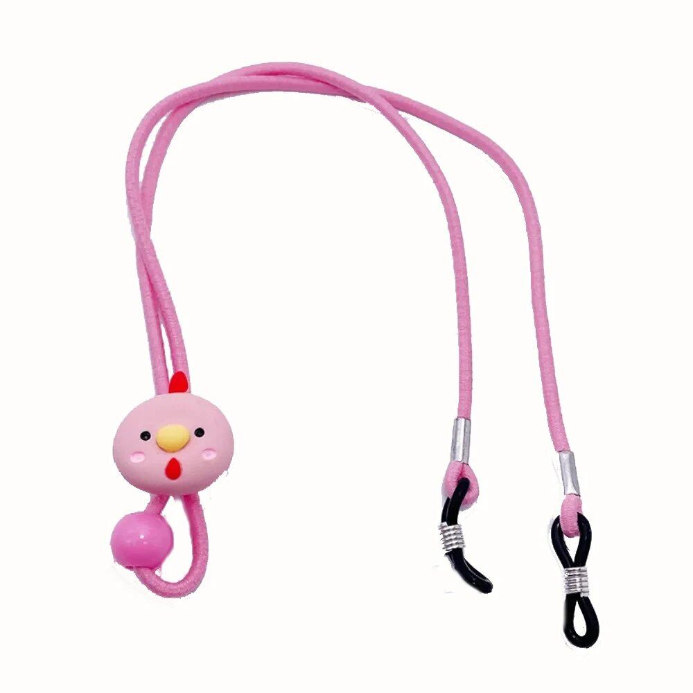 1/6 Scale Cartoon Animal Eyeglass Strap, Sports Eyeglass Band, Unisex, Adjustable, Cute Sunglasses Strap, Eyeglass Cord, Parallel Import
