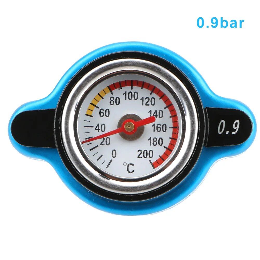 0.9/1.1/1.3 Bar Car Water Tank Cover with Temperature Gauge, Radiator Cap, Pressure and Temperature Sensor, Auto Accessories, Color: Bar, Parallel Import