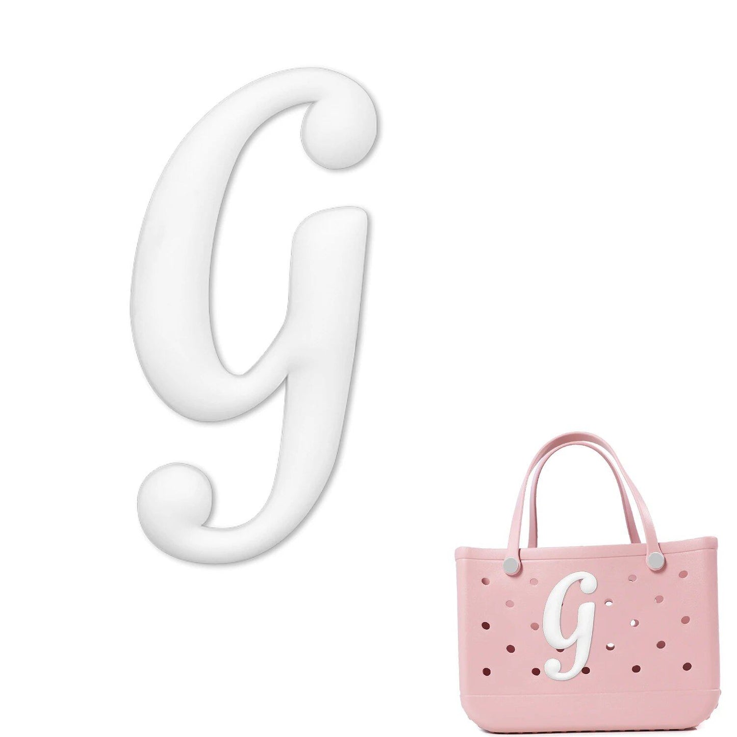 1/26 Scale PVC Greek Alphabet Bag Charms for Women, Beach Bag Decoration, Lettered Bag Accessories, Tote Bag Charms, Gift, Color, Parallel Import