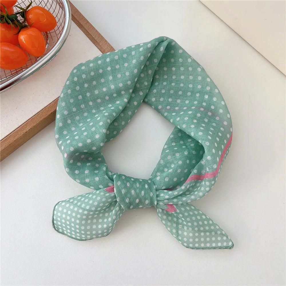 Women's Fashion Bandana Cotton Headscarf Small Hijab Floral Print Handkerchief Hair Scarf Headband Neck Scarf Size: One Size Fits Most; Parallel Import