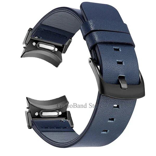 Gapless Leather Strap for Samsung Galaxy Watch 6 Classic (43mm, 47mm) - Quick-Fit Replacement Band for Galaxy Watch 5/4/5 Pro (40mm, 44mm, 45mm) - Size: Galaxy Watch; Imported