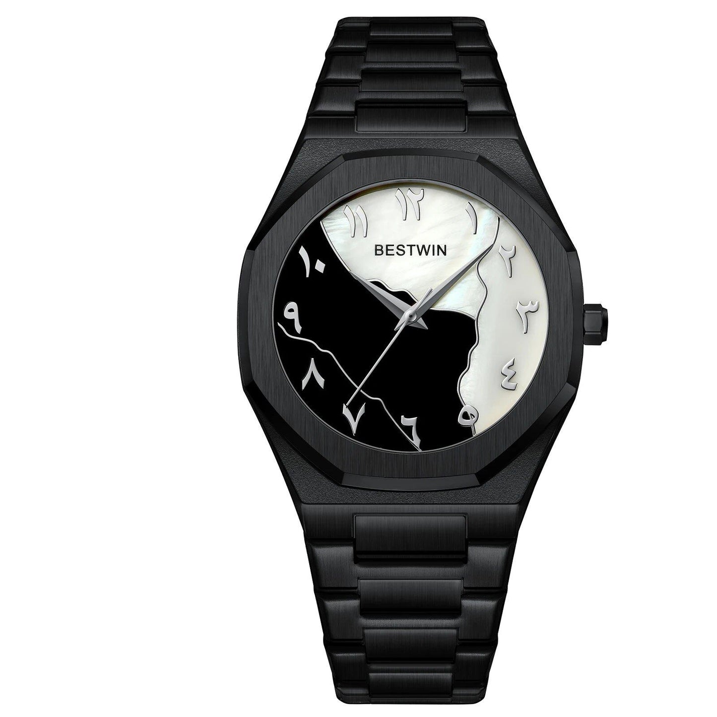 Lightweight and elegant business style men's waterproof quartz watch with round dial and stainless steel strap. Simple and casual style. Color: QT745-; Ships from: Parallel import.