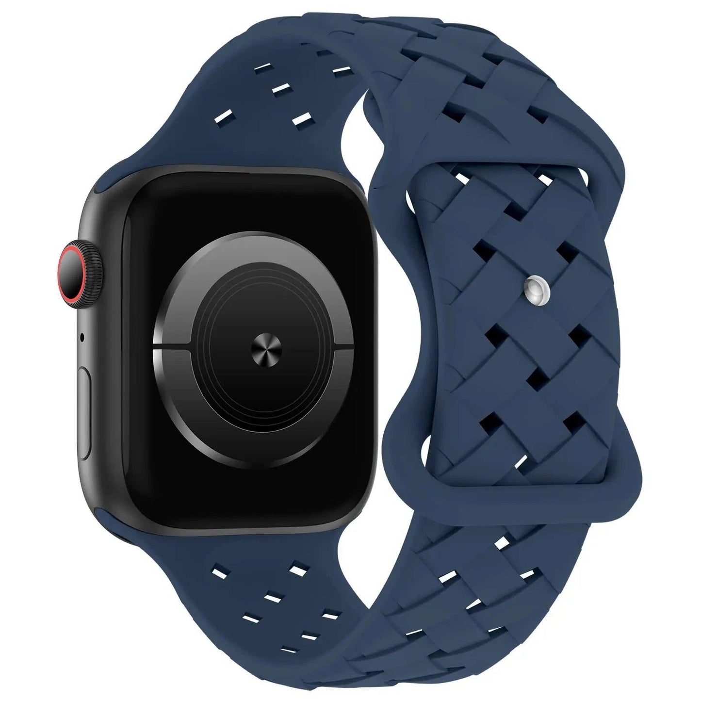 Apple Watch用シリコーンスポーツストラップ - Ultra 2/SE/Series 9/8/7/6/5対応 49mm・46mm・44mm・42mm・41mm・40mm 通気性バンド ;発送元: 並行輸入品