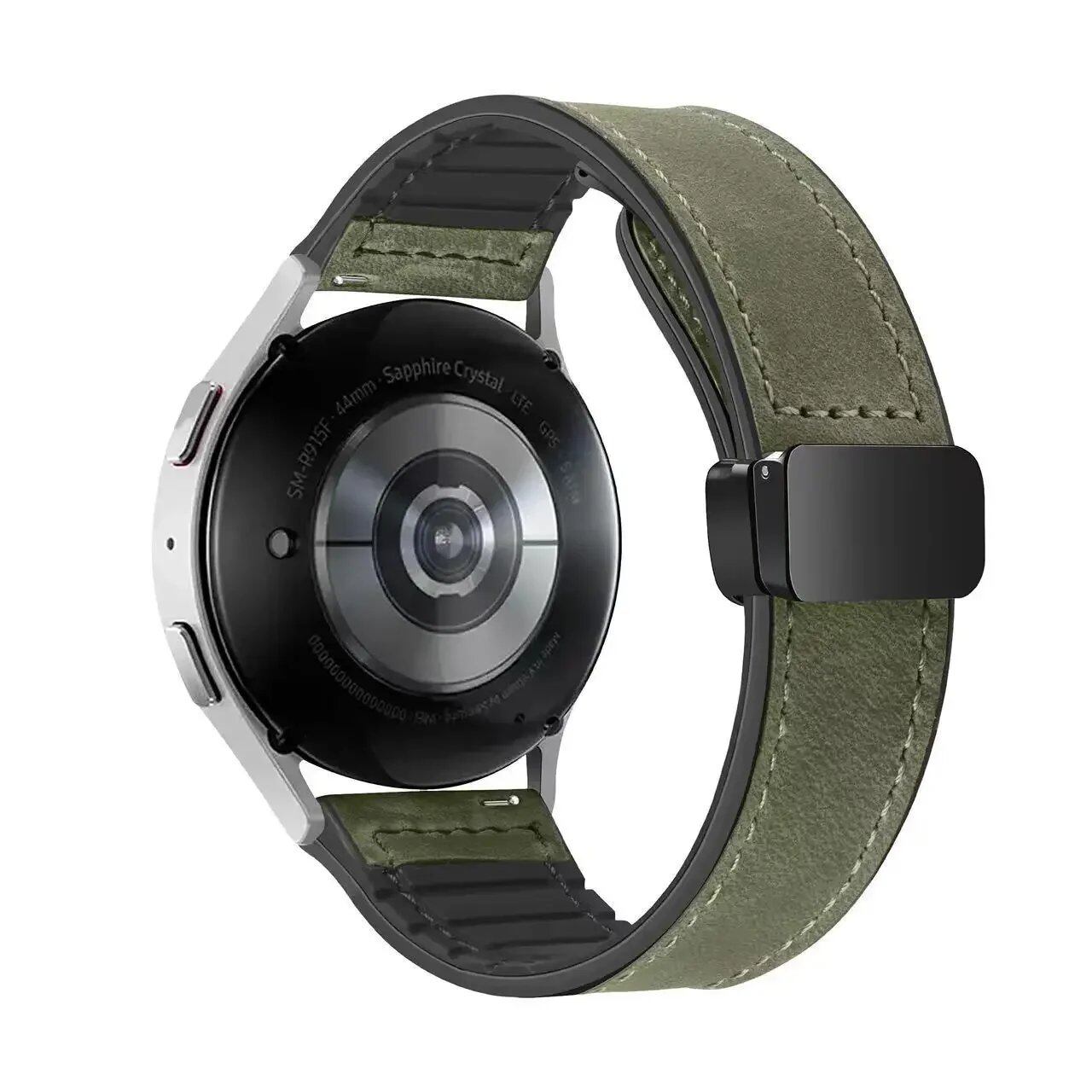 CMF Watch Pro 2用 レザーシリコンバンド マグネットバックル リストバンド 交換用ベルト(Nothing Watch Pro 2対応) バンドカラー: 並行輸入品