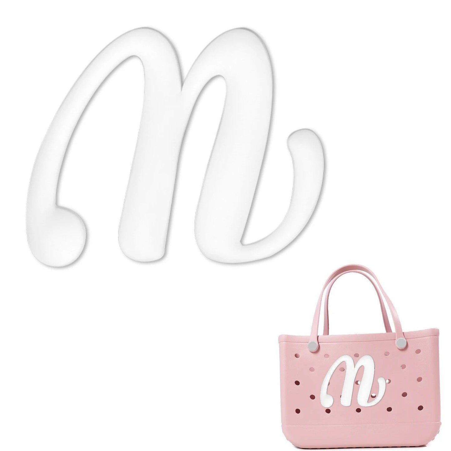 1/26 Scale PVC Greek Alphabet Bag Charms for Women, Beach Bag Decoration, Lettered Bag Accessories, Tote Bag Charms, Gift, Color, Parallel Import