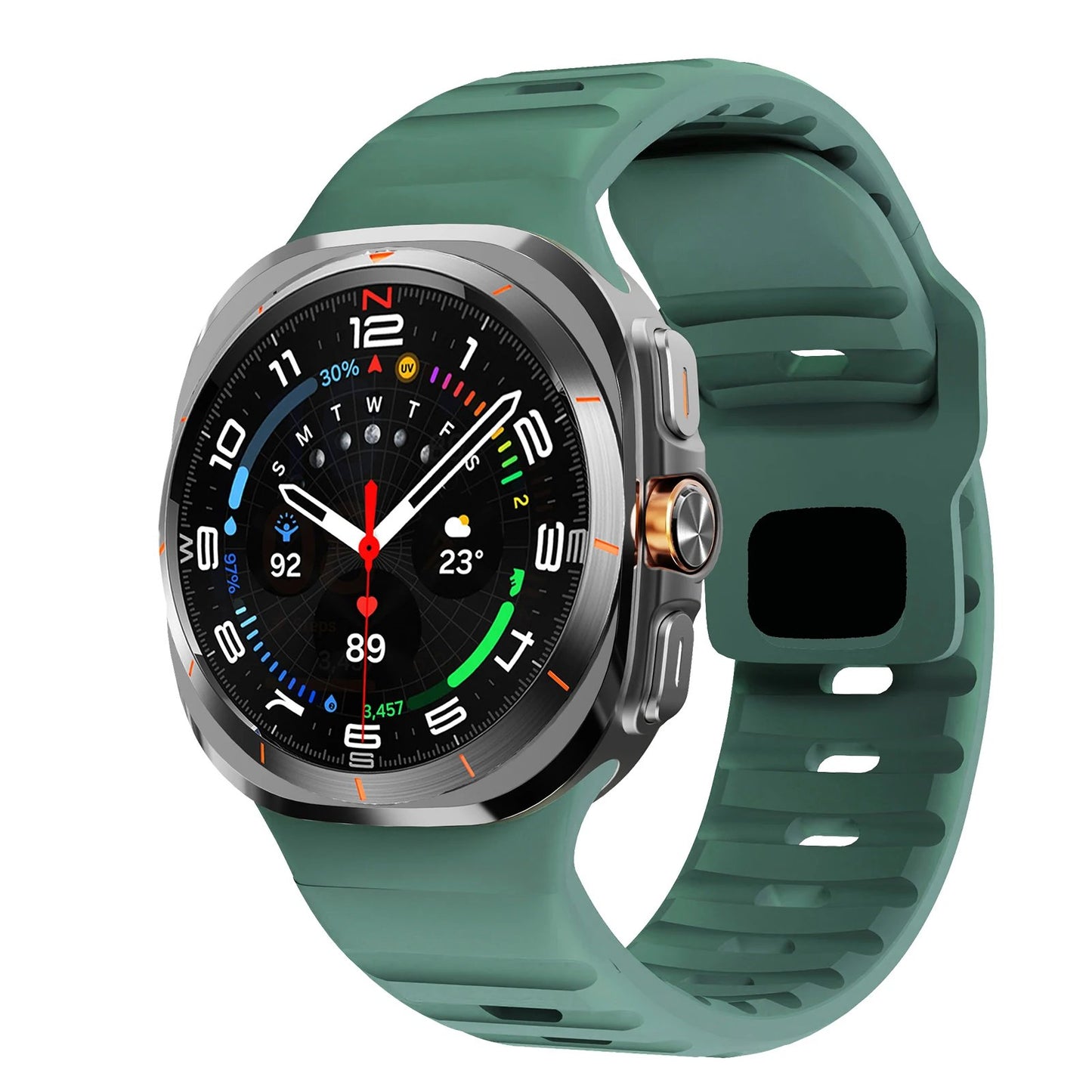 47mm Sport Silicone Strap Replacement for Samsung Galaxy Watch 7 Ultra. Band Color: ; Band Width: Compatible with Galaxy Watch 7 Ultra. Parallel Import.