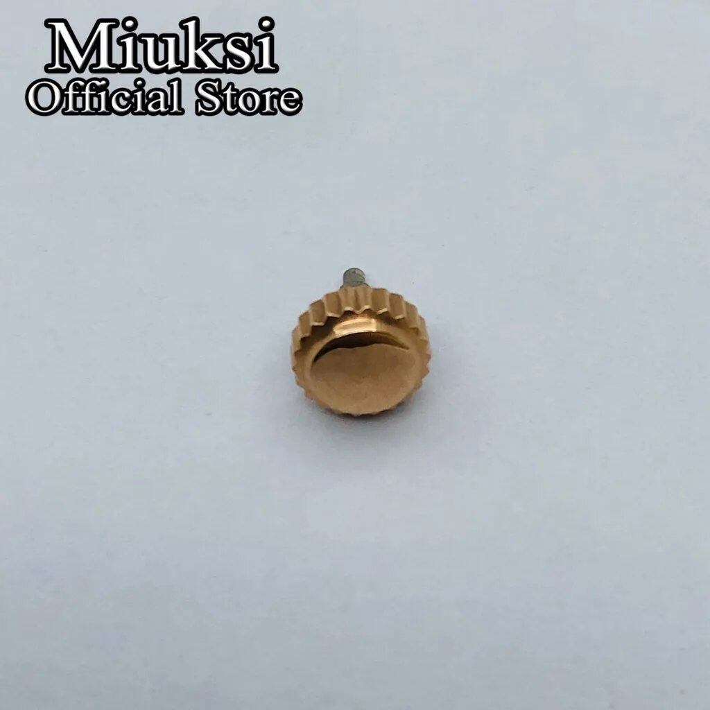 Miukushi Watch Crown, Stainless Steel, Compatible with 36mm, 39mm, and 40mm Datejust Cases (NH35, NH36, Miyota 8205, 8215, 821A, DG2813, and 3804 Movements), Parallel Import