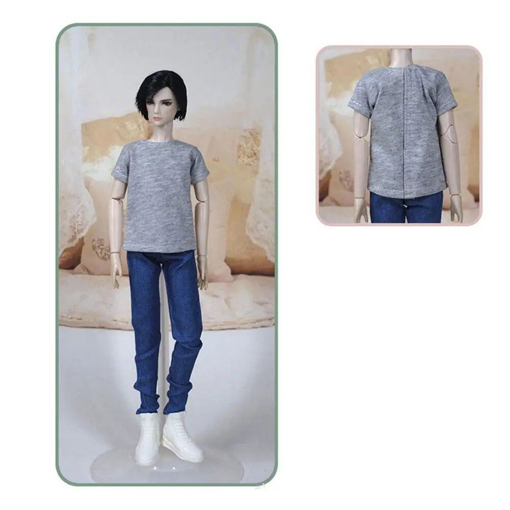 1/6 Scale BJD, DD, and SD10 30cm Doll Fashion T-Shirt, Men's Clothes, Kids DIY Doll Accessories, Color: ; Ships from: Parallel Import
