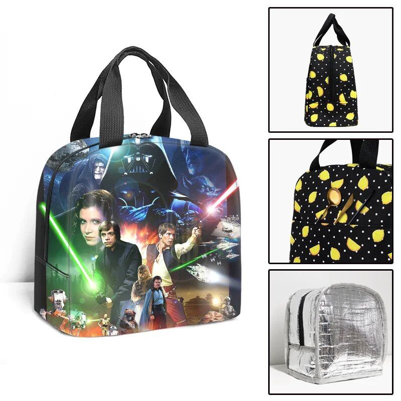 スター・ウォーズ キッズ 保冷ランチバッグ 保温トート 子供用ピクニックバッグ お弁当袋 旅行用ランチバッグ カラー:0 並行輸入品