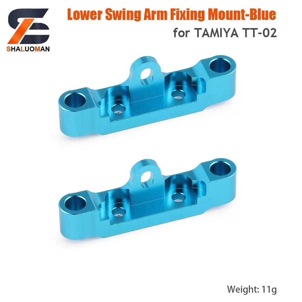 1/10 Scale RC Toy Car Tamiya TT-02/TT02 Swing Arm Shock Absorber, Steering Device, Bumper Sponge Upgrade Parts, Metal & Carbon Fiber, Parallel Import