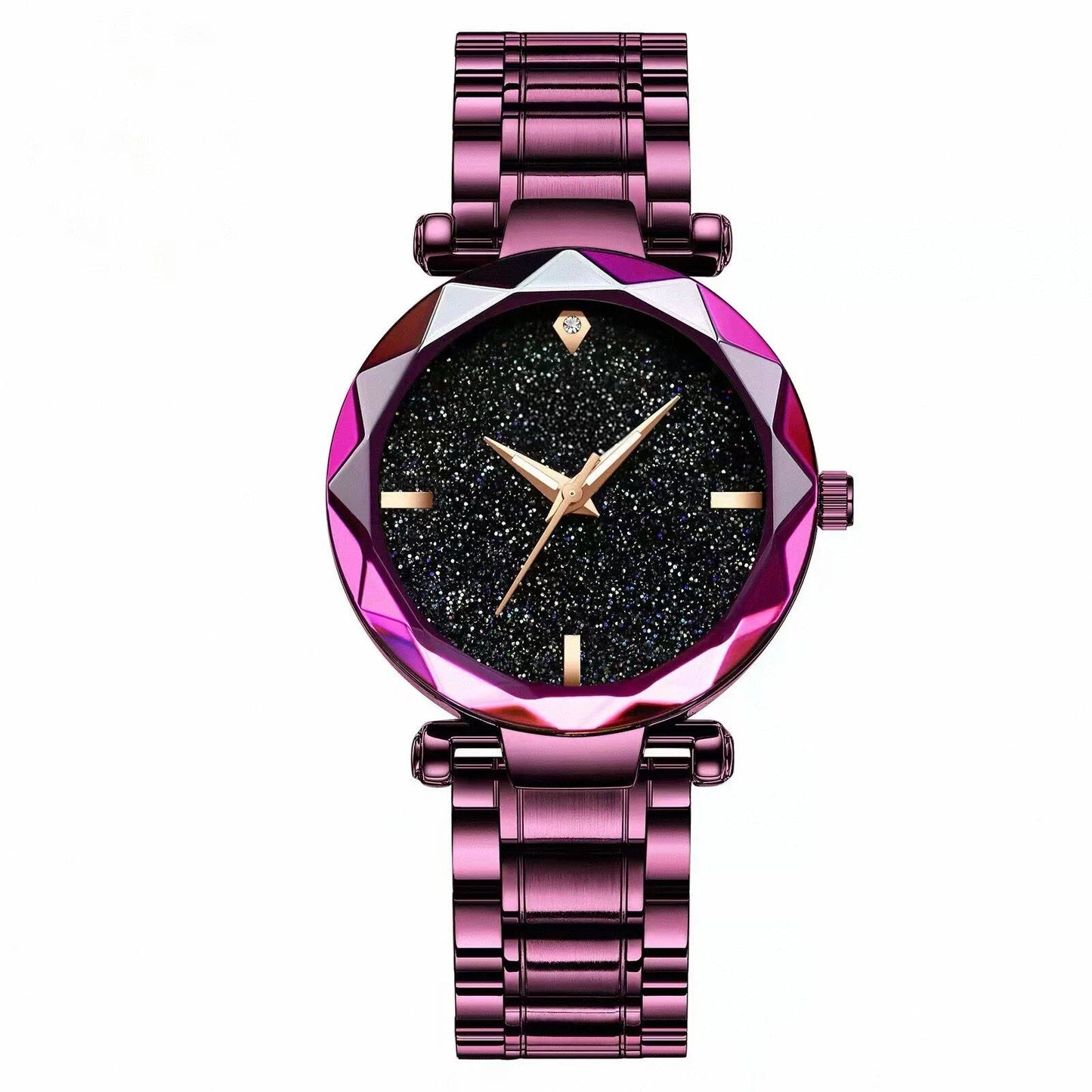High-quality, fashionable, casual women's waterproof, luminous steel band sports watch for students and women. Parallel import.