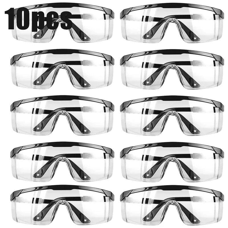 1/10 Splash-Resistant Work Safety Glasses, Protective Goggles, Dustproof and Windproof, Industrial Safety Glasses, Cycling Goggles, Color: Parallel Import