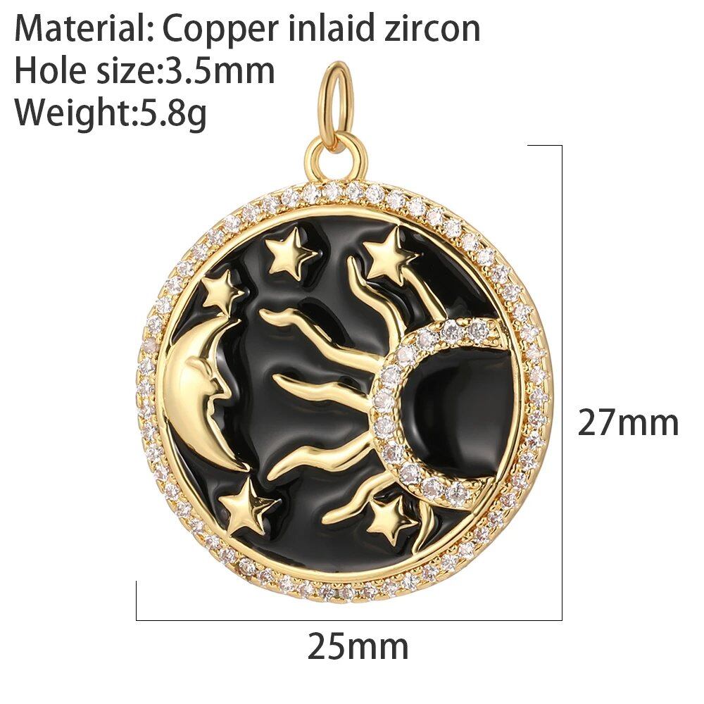 ゴシッククロスハートチャーム タロットカードチャーム ゴールド アクセサリーパーツ DIY ネックレス ピアス ブレスレット ペンダント ジュエリー制作 メタルカラー:AC2 並行輸入品