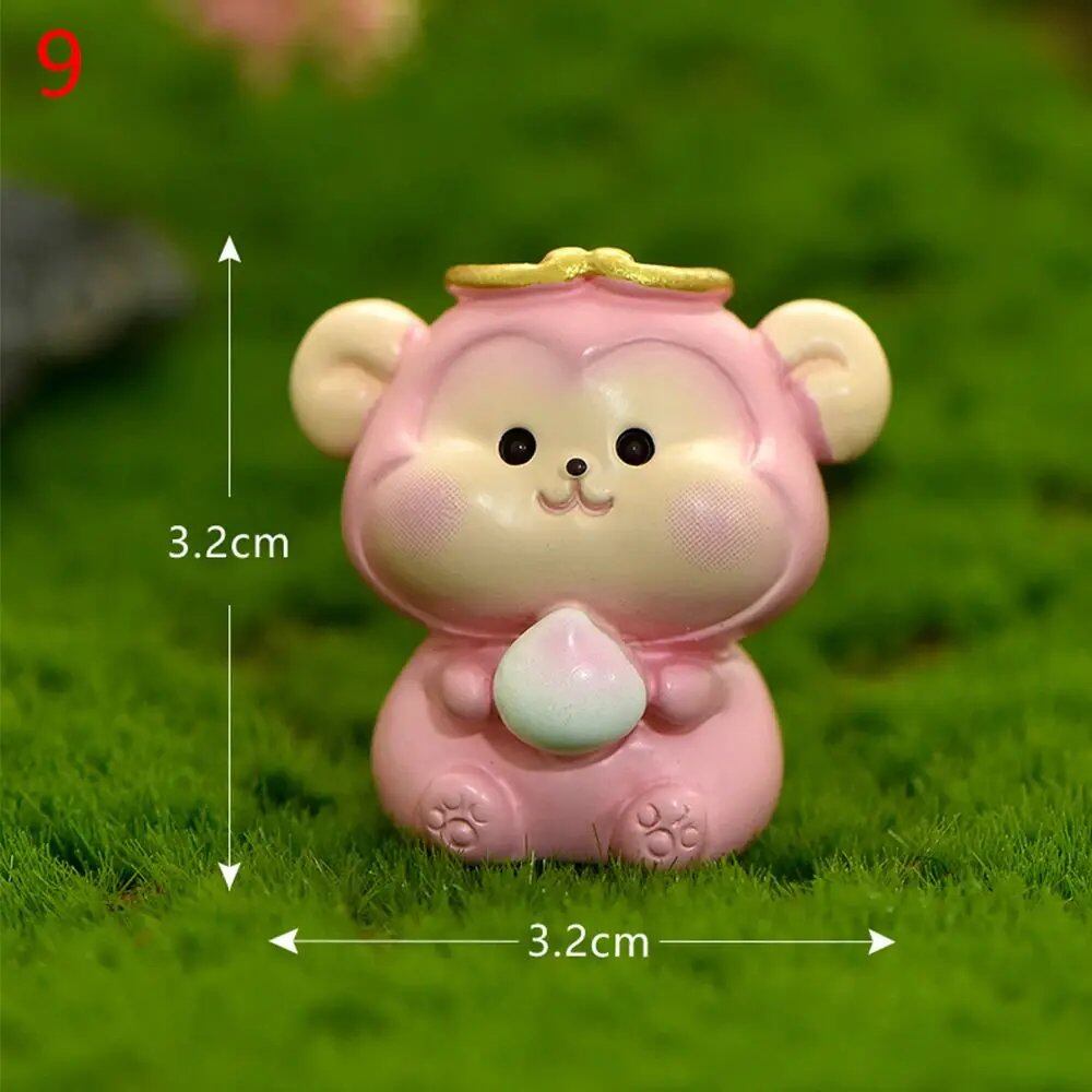 New Cute Micro Landscape Zodiac Tiger Miniature Figurine Garden Ornament Desktop DIY New Year Home Decor (Parallel Import)