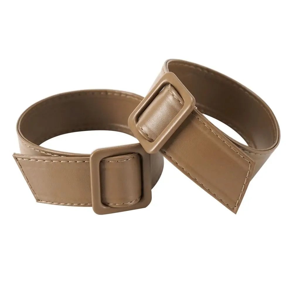 High-quality faux leather cuff band, durable replacement coat sleeve buckle, adjustable sleeve garter, coat, parallel import
