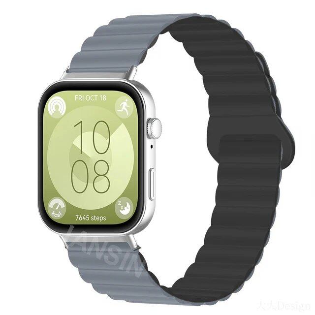 Magnetic Silicone Strap Wristband Replacement Band for Huawei Watch Fit 4 / 4Pro / 3. Band Color: ; Ships from: Parallel Import